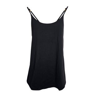 Halara Dress Cami‎ Mini Black Criss Cross Back Athletic Built in Shorts L